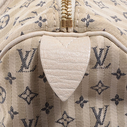 Louis Vuitton Mini Lin Croisette Speedy 30 Blue 7 of 7
