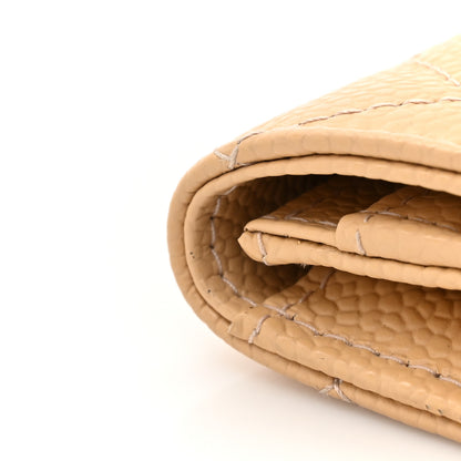 Chanel Caviar Quilted Flap Card Holder Light Beige 8 of 10