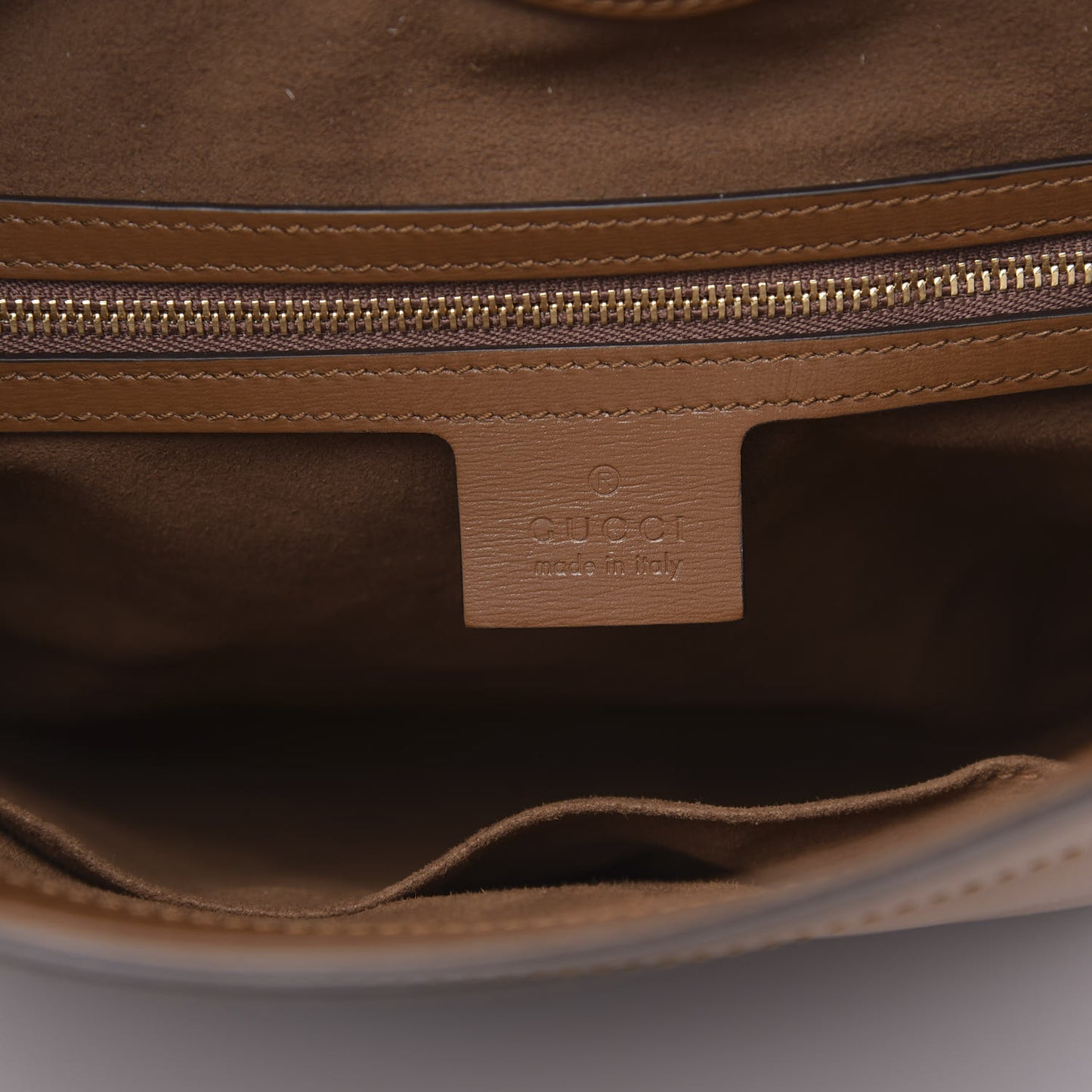 Boarded Plutone Calfskin Medium Arli Shoulder Bag Nocciola