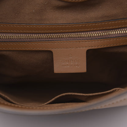 Gucci Boarded Plutone Calfskin Medium Arli Shoulder Bag Nocciola 6 of 12
