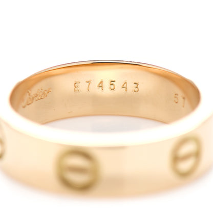 Cartier 18K Yellow Gold 5.5mm LOVE Ring 57 8 6 of 6