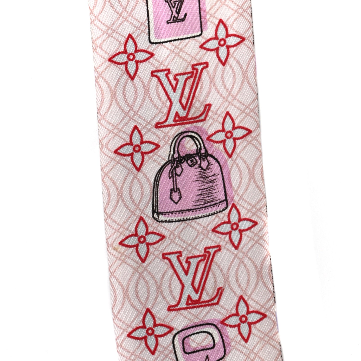 Louis Vuitton Silk Monogram Bubblegram BB Bandeau Blush 7 of 7