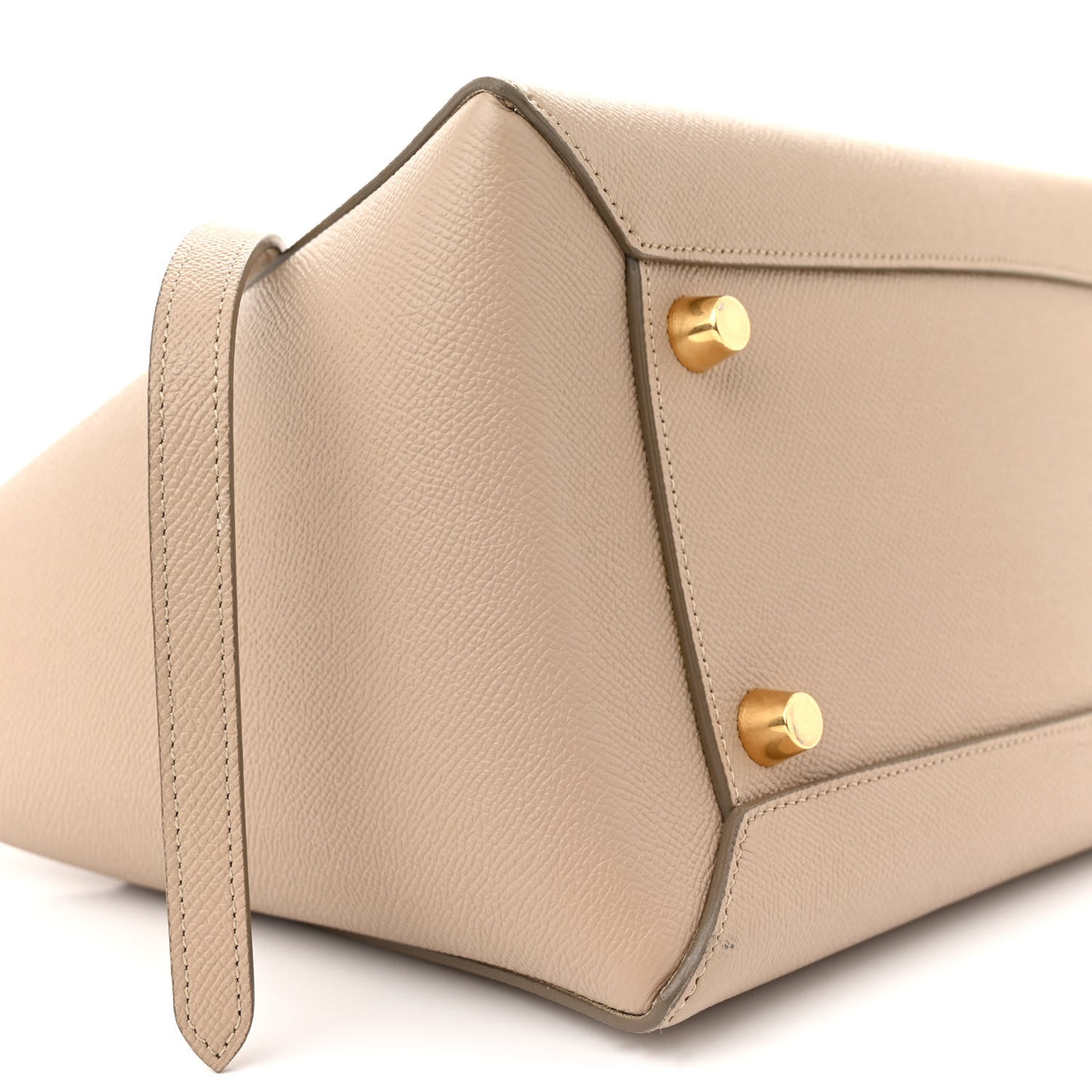 Grained Calfskin Mini Belt Bag Light Taupe