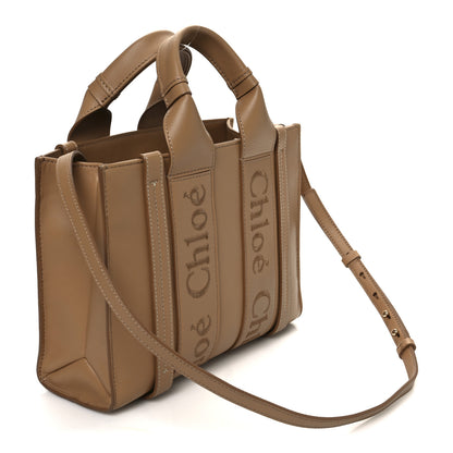 Chloe Calfskin Small Woody Tote Light Tan 5 of 23