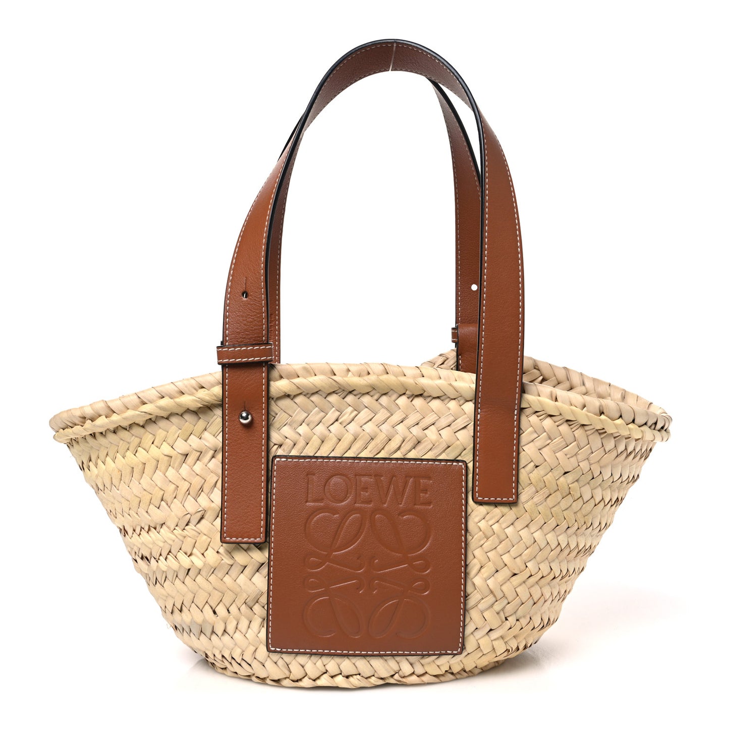 Raffia Small Basket Tote Bag Natural Tan