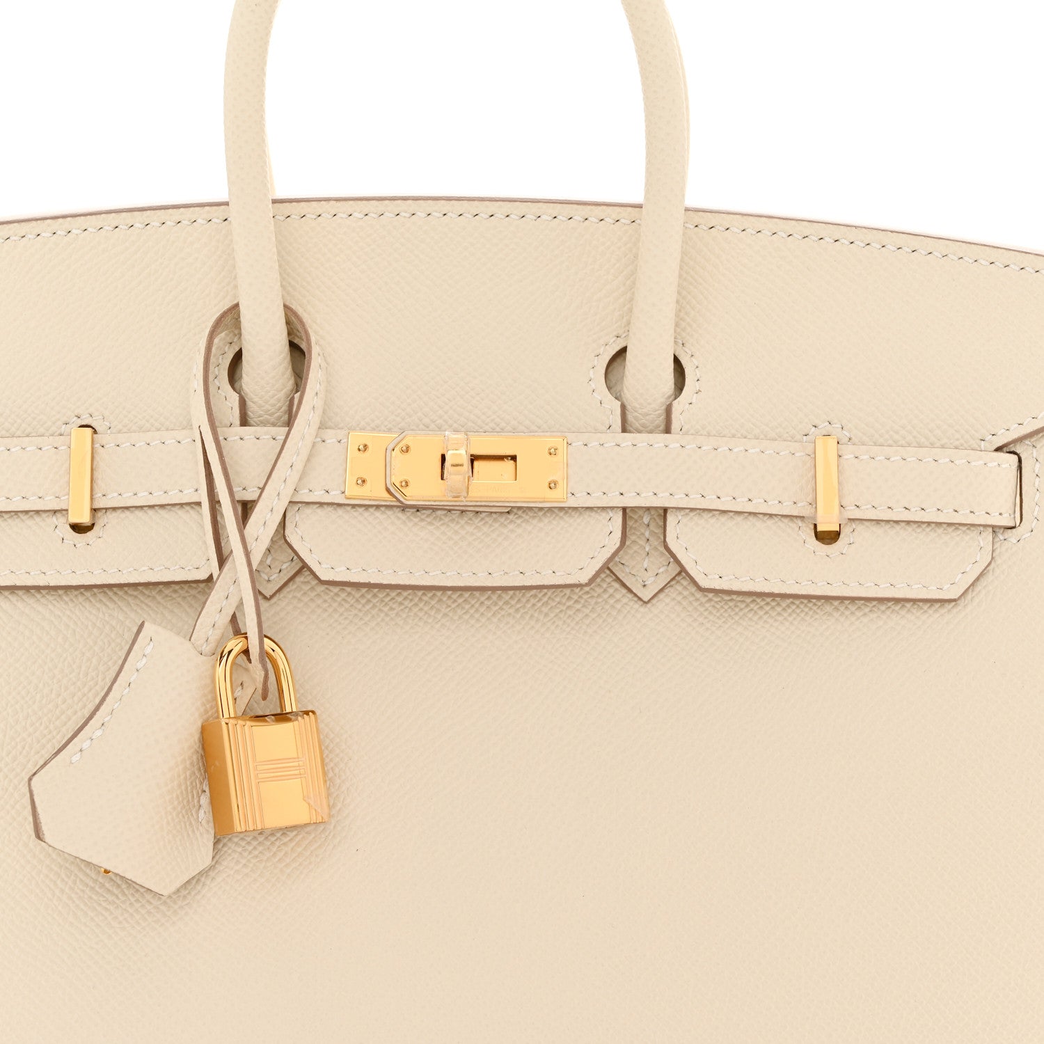 Hermes Epsom Birkin Sellier 25 Craie 8 of 13