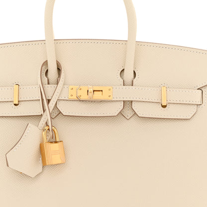 Hermes Epsom Birkin Sellier 25 Craie 8 of 13