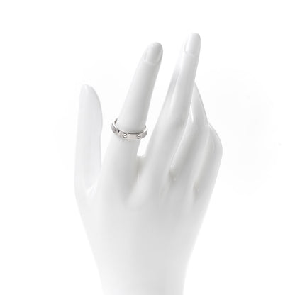 Cartier 18K White Gold 3.5mm LOVE Wedding Band Ring 56 7.5 2 of 4