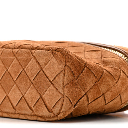 Bottega Veneta Suede Intrecciato Bang Bang Vanity Case Amber 10 of 10