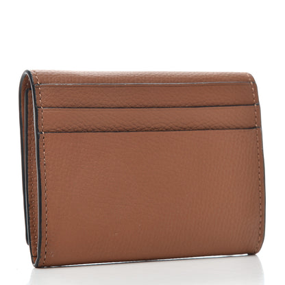 Loewe Pebble Grain Calfskin Anagram Square Coin Cardholder Tan 3 of 8
