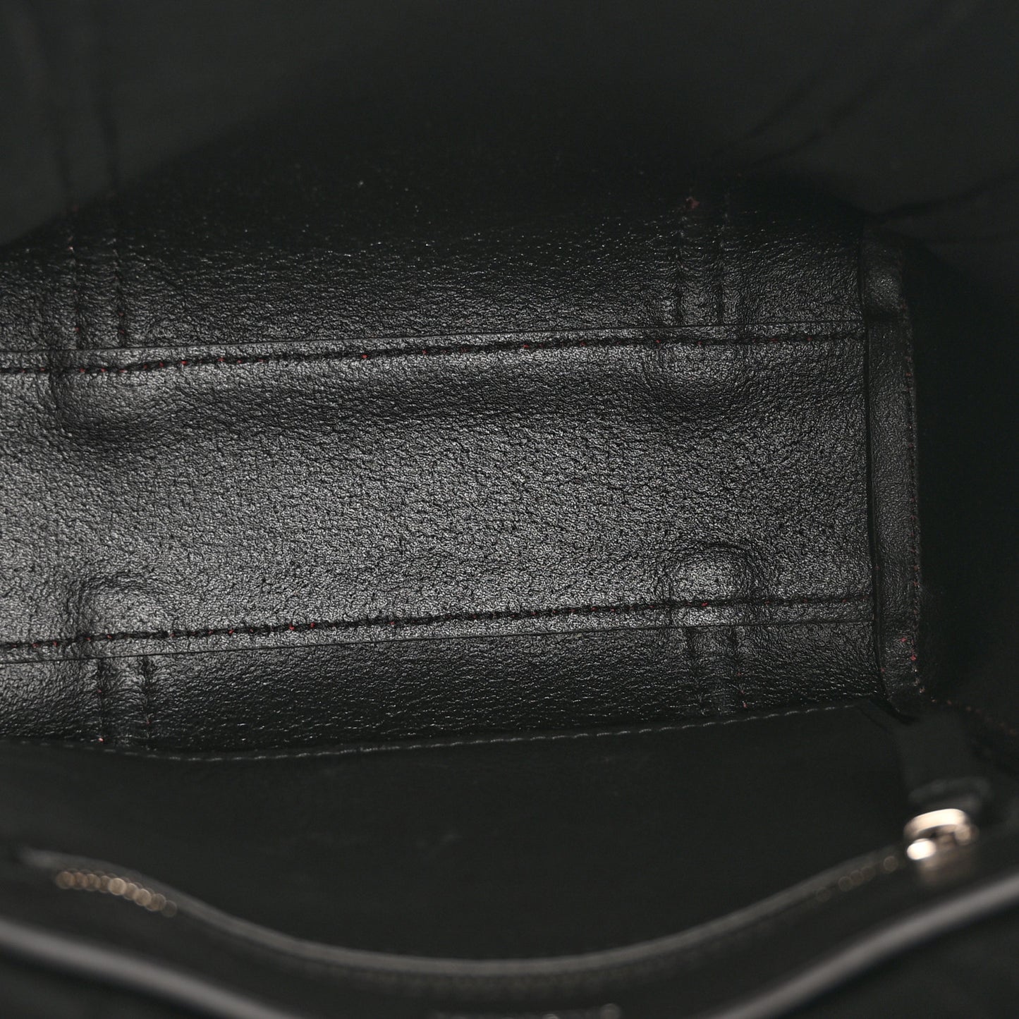 Smooth Calfskin Logo XXS Everyday Tote Dark Red White