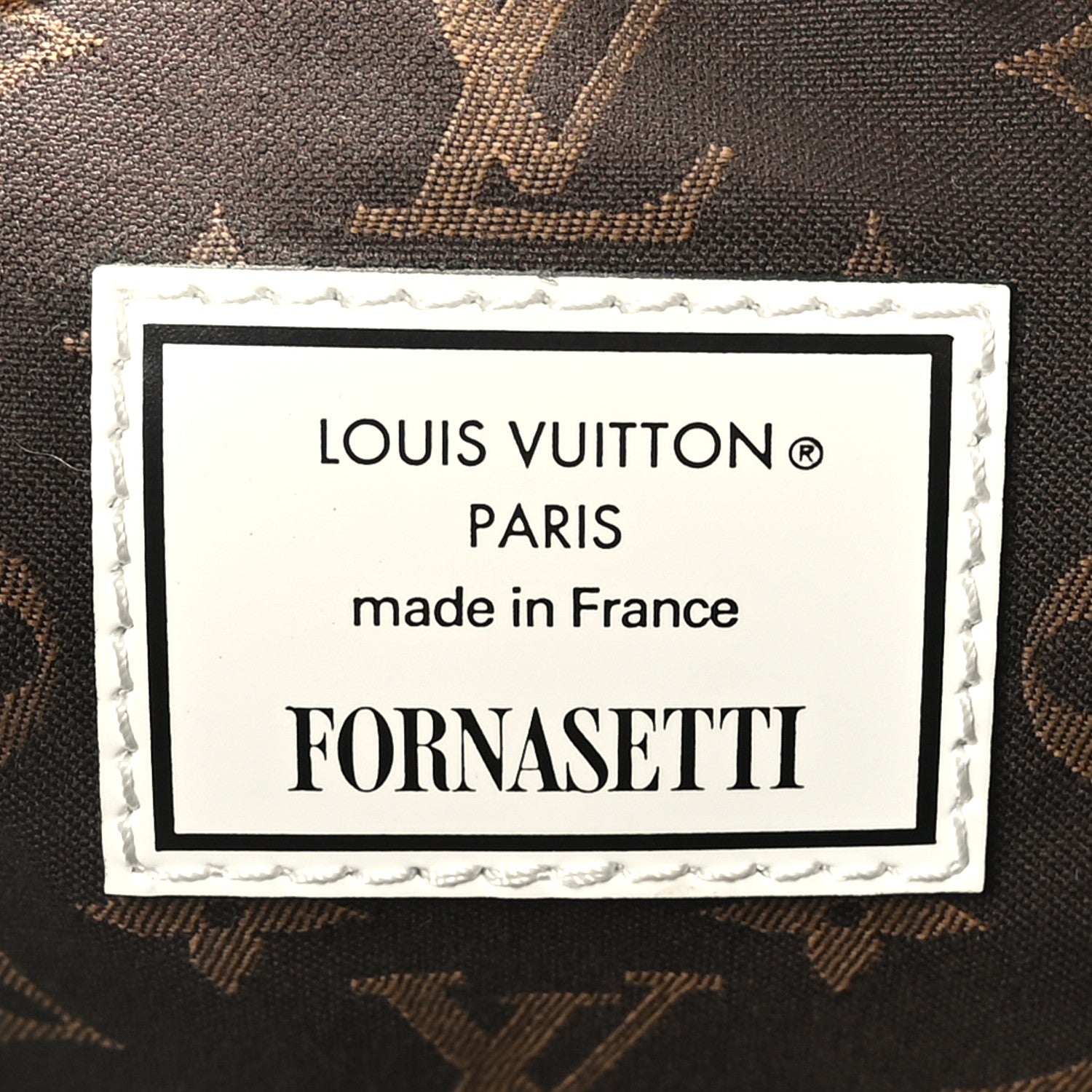 Louis Vuitton X FORNASETTI Calfskin Architettura Noe MM Black White 6 of 10