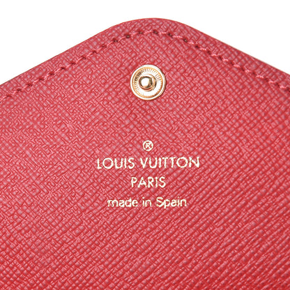 Louis Vuitton Damier Ebene Josephine Wallet Red 7 of 12