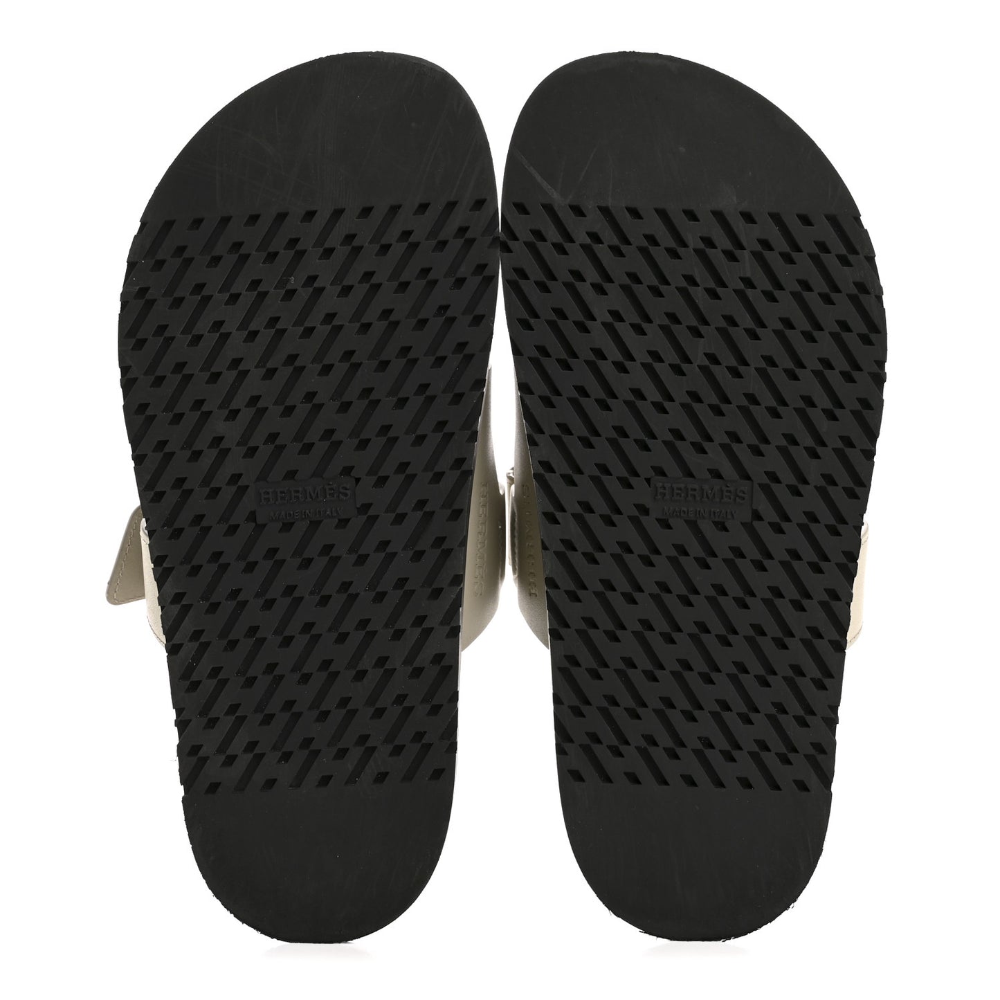 Calfskin Womens Chypre Sandals 35 Beige Mastic