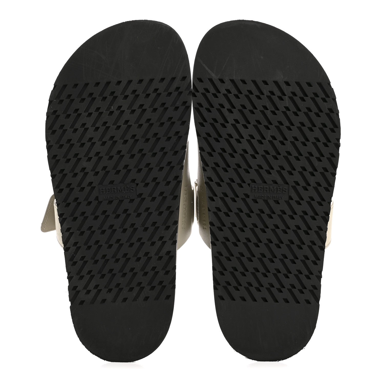 Hermes Calfskin Womens Chypre Sandals 35 Beige Mastic 6 of 12