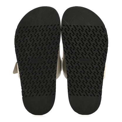 Hermes Calfskin Womens Chypre Sandals 35 Beige Mastic 6 of 12