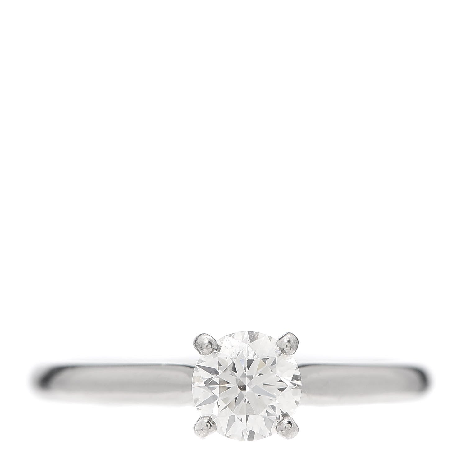 Cartier Platinum Diamond .40ct Solitaire 1895 Engagement Ring 48 4.5 1 of 7