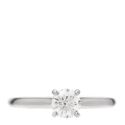 Cartier Platinum Diamond .40ct Solitaire 1895 Engagement Ring 48 4.5 1 of 7