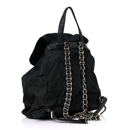 Prada Tessuto Nylon Vela Chain Backpack Black 3 of 20