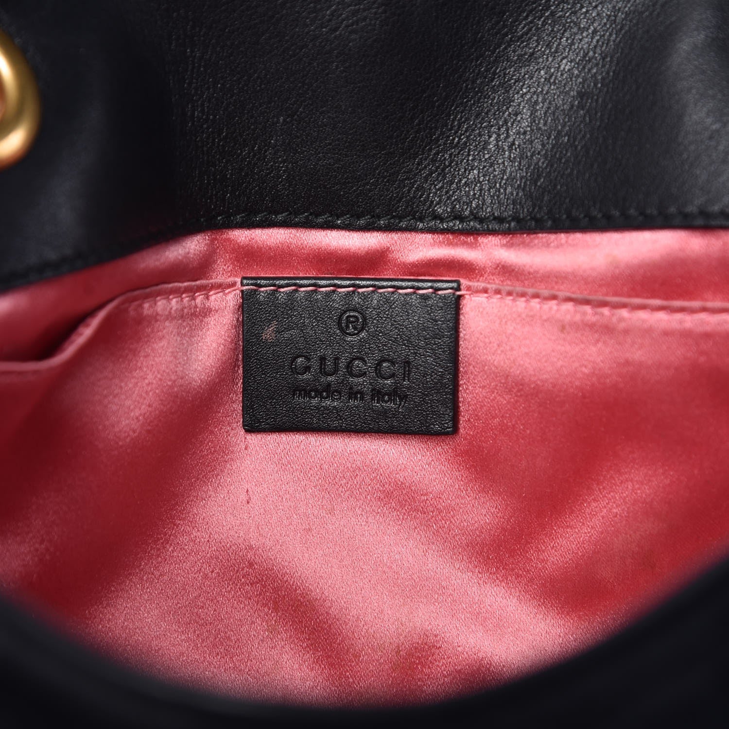 Gucci Velvet Matelasse Mini GG Marmont Shoulder Bag Black 6 of 12