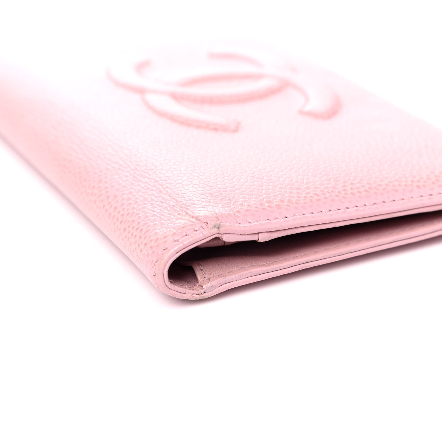 Chanel Caviar Timeless CC Yen Wallet Pink 12 of 17