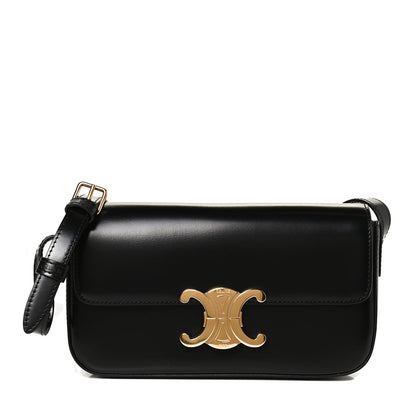 Celine Shiny Calfskin Triomphe Black 1 of 10