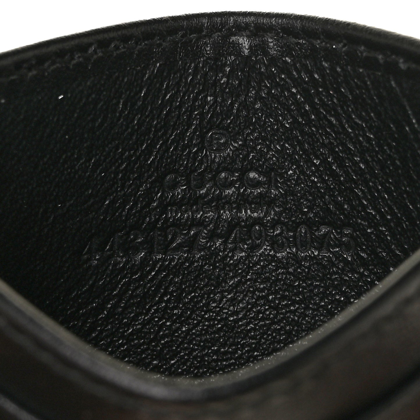 Calfskin Matelasse GG Marmont Card Holder Black