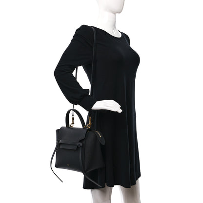 Celine Grained Calfskin Micro Belt Bag Black 3 of 7