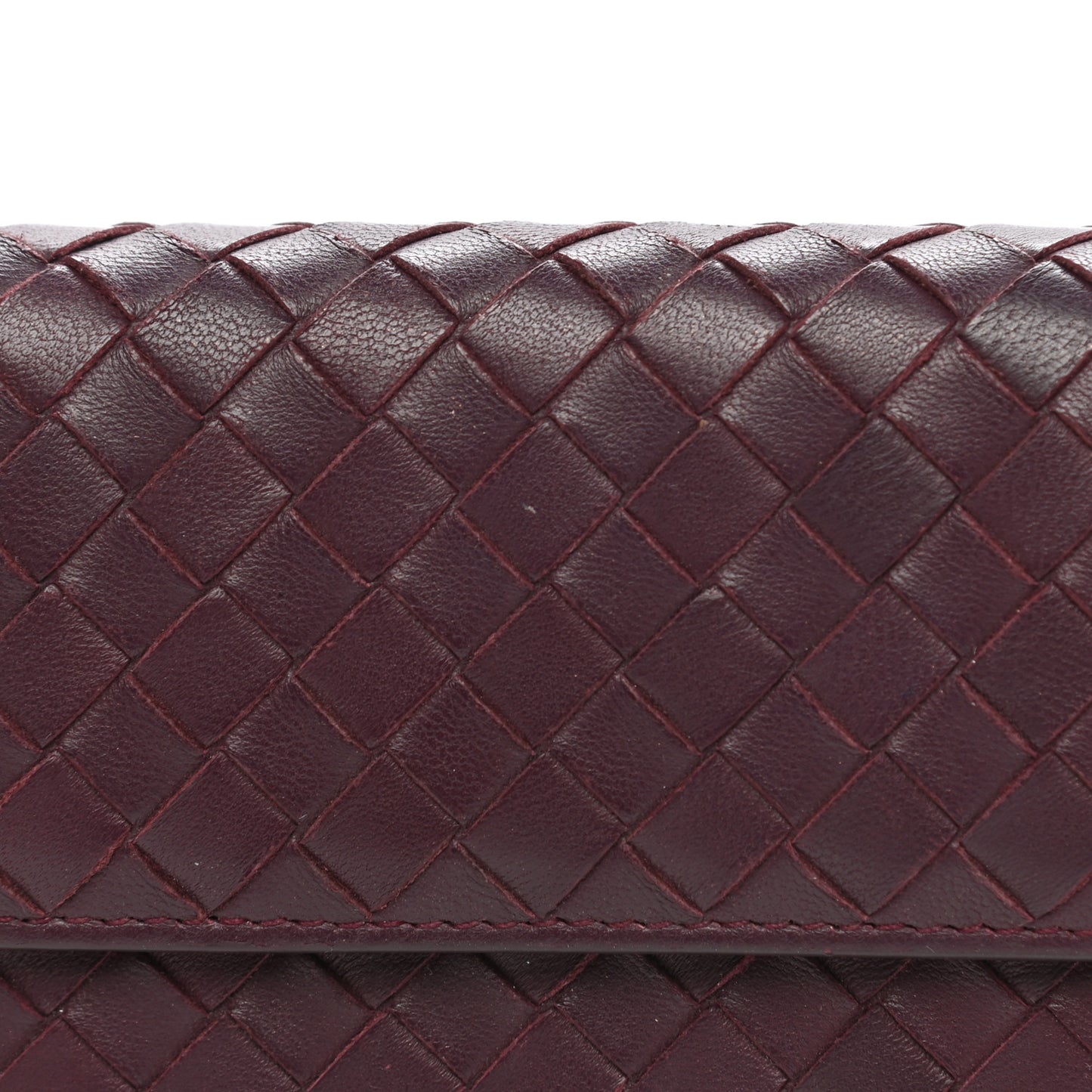 Nappa Intrecciato Continental Flap Wallet Opera