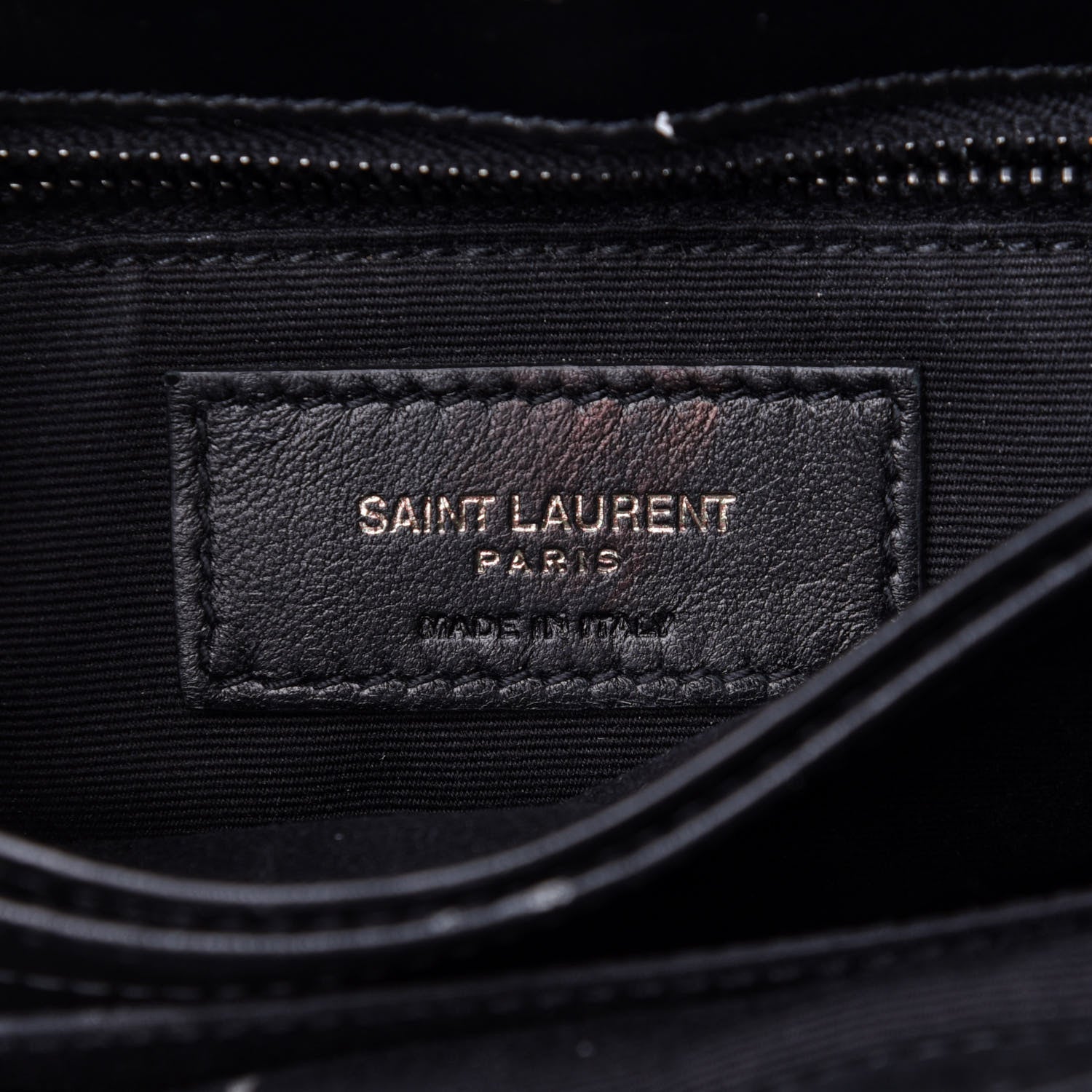 Saint Laurent Calfskin Y Quilted Monogram Toy Loulou Crossbody Bag Black 6 of 12
