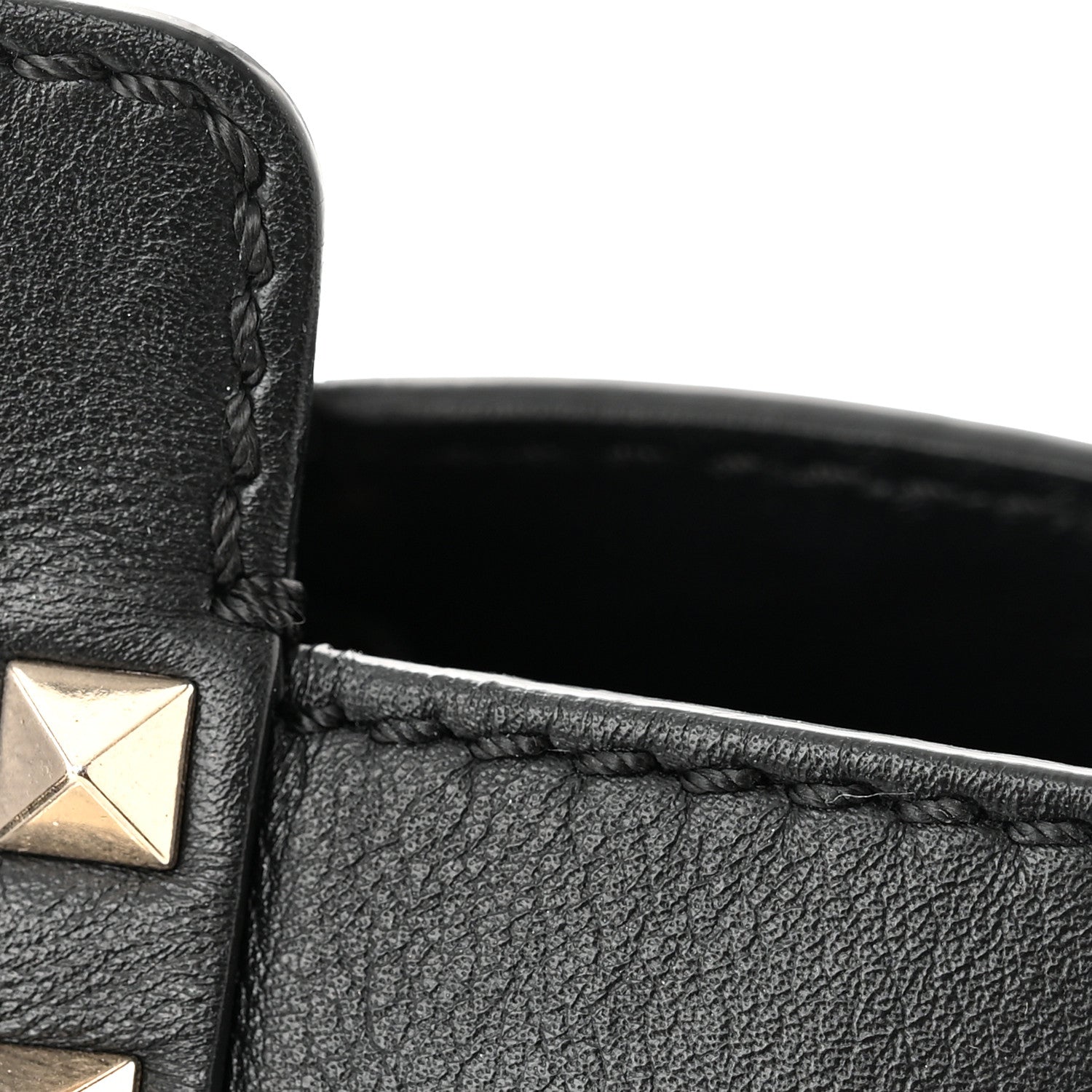 Valentino Garavani Vitello Small Rockstud Double Handle Tote Black 14 of 14
