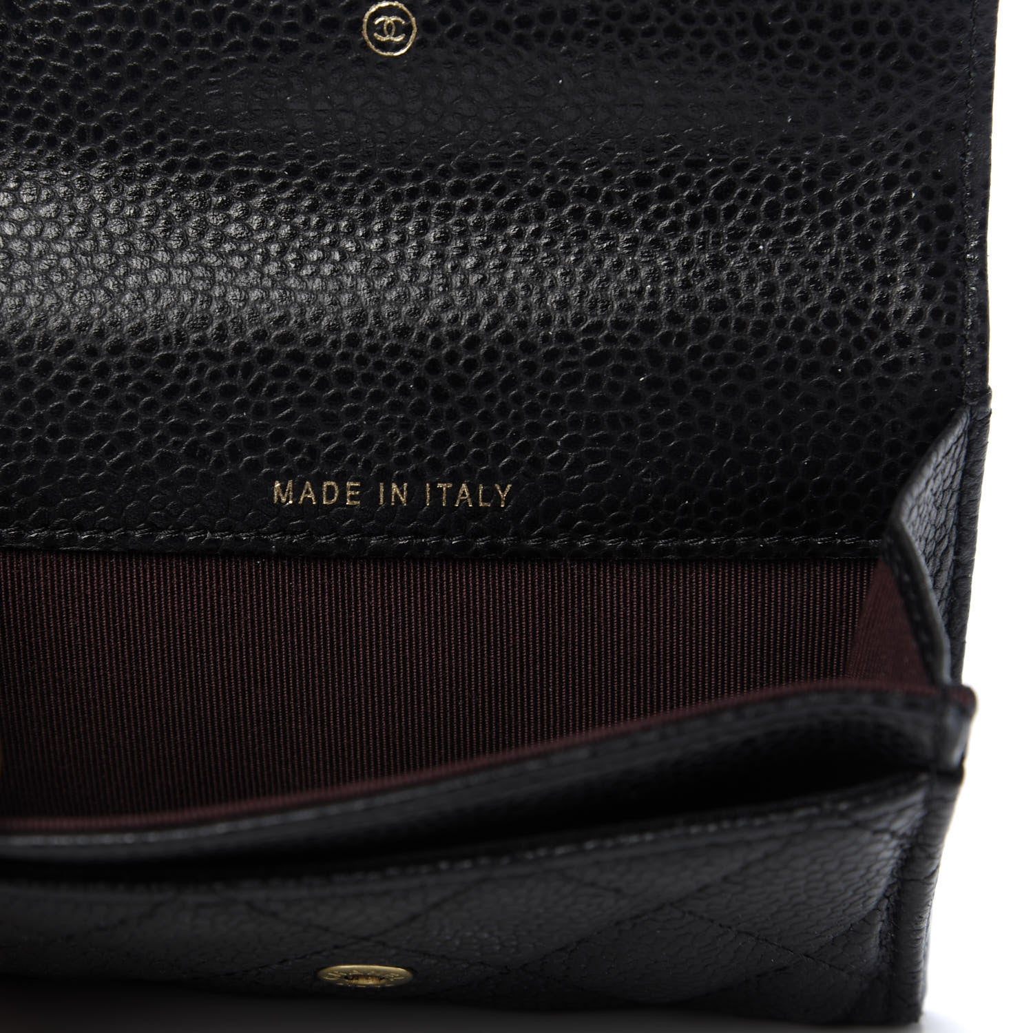 Chanel Caviar Quilted Flap Card Holder Black 7 of 9