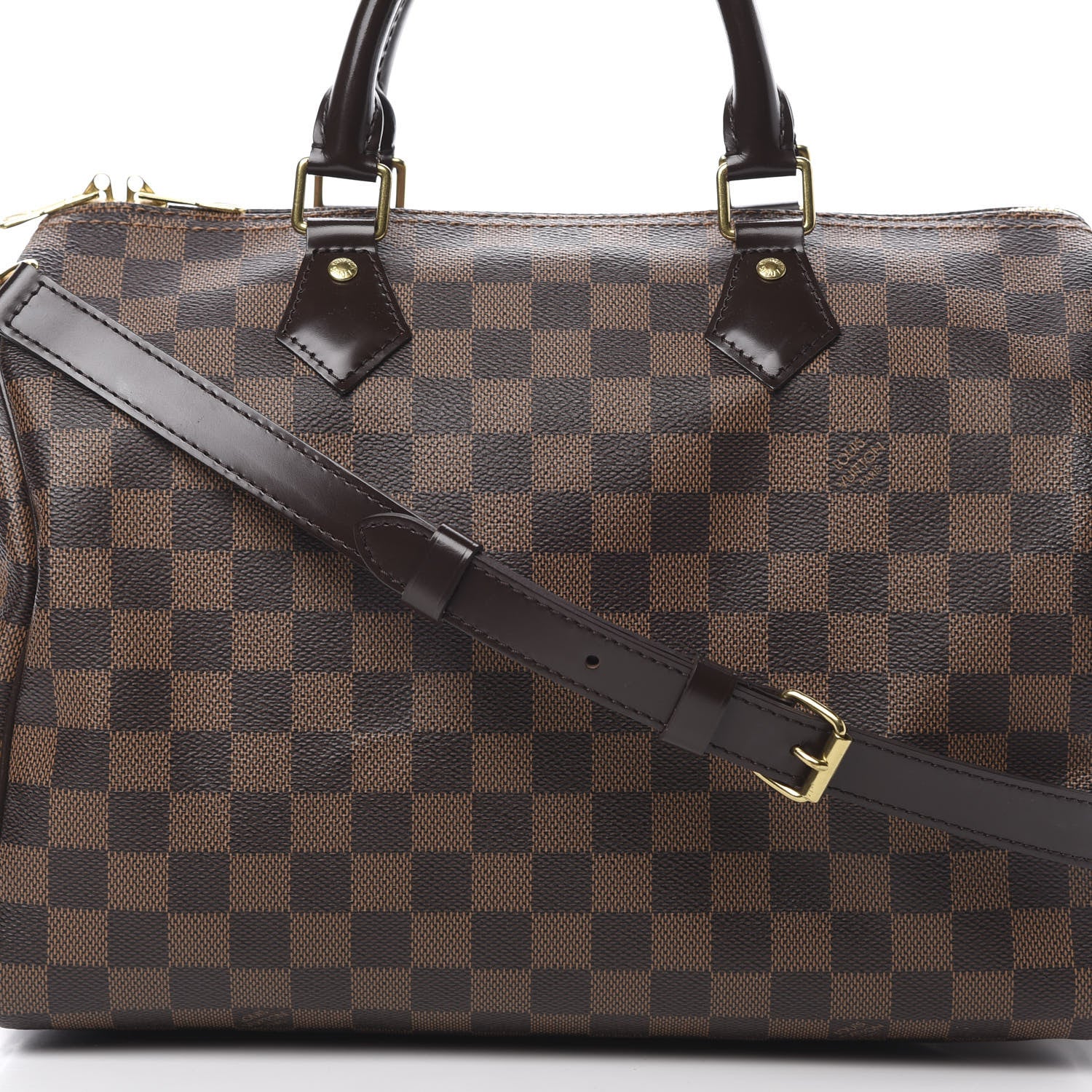 Louis Vuitton Damier Ebene Speedy Bandouliere 30 9 of 11