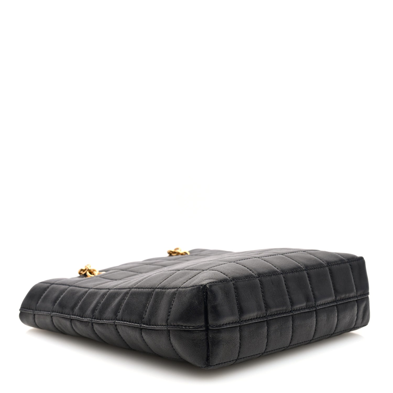 Saint Laurent Lambskin Carre Quilted Mini Shopping Bag Black 4 of 9
