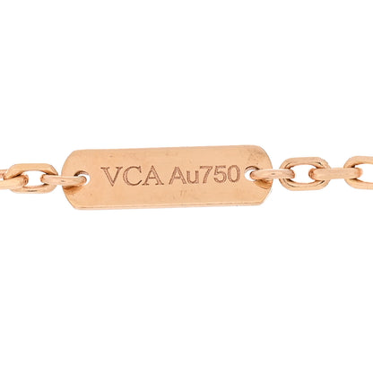 Van Cleef & Arpels 18K Rose Gold Carnelian Onyx Lucky Spring Closed Wing Ladybug Bracelet 3 of 3