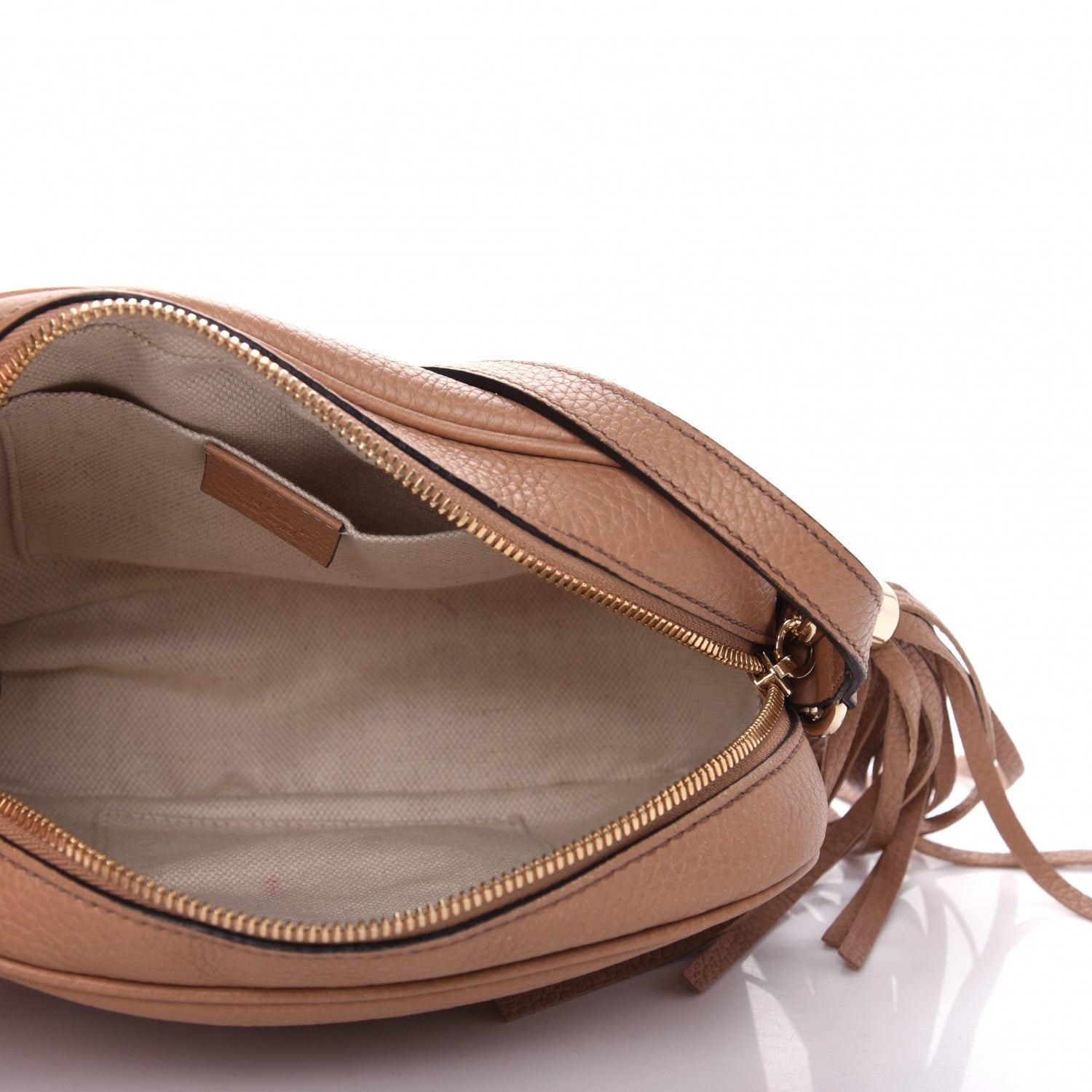 Gucci Pebbled Calfskin Small Soho Disco Bag Rose Beige 5 of 9