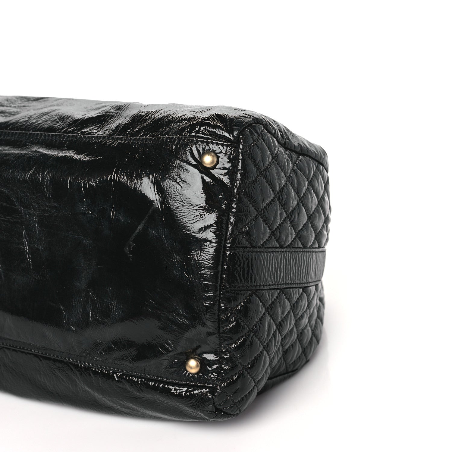Chanel Vinyl XXL Rock and Chain Bowler Black 9 of 10