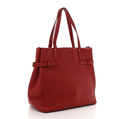 Salvatore Ferragamo Calfskin Nencia Tote Rosso 3 of 9