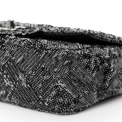 Chanel Sequin Mini Rectangular Single Flap Black 12 of 12