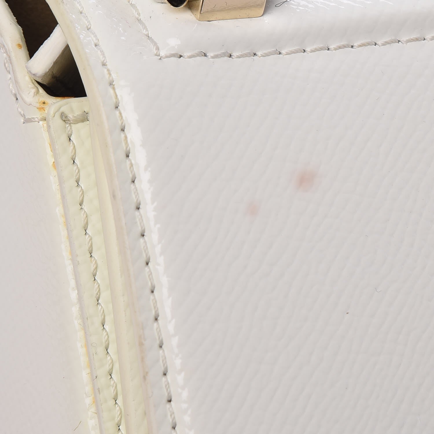 Givenchy Patent Calfskin Mini Pandora Box Chain Crossbody Bag White 8 of 8