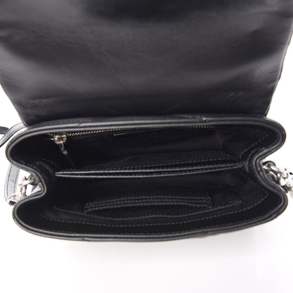 Saint Laurent Calfskin Y Quilted Monogram Toy Loulou Crossbody Bag Black 5 of 10