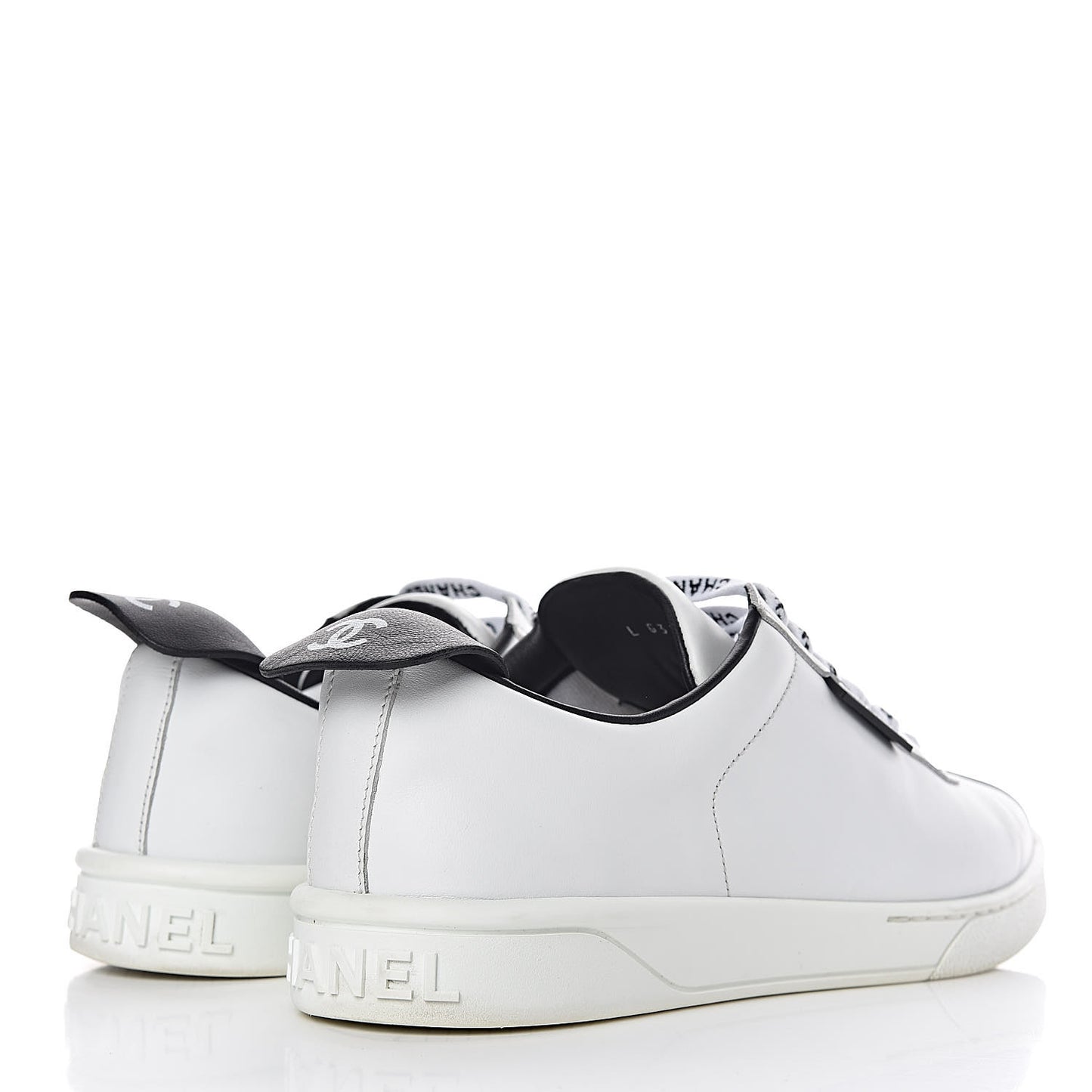 Calfskin CC Womens Sneakers 39 Black