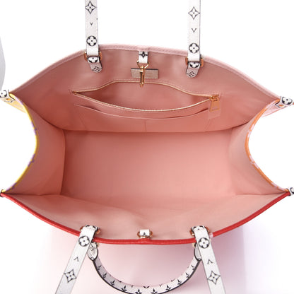 Louis Vuitton Monogram Giant Onthego GM Rouge Rose 5 of 9