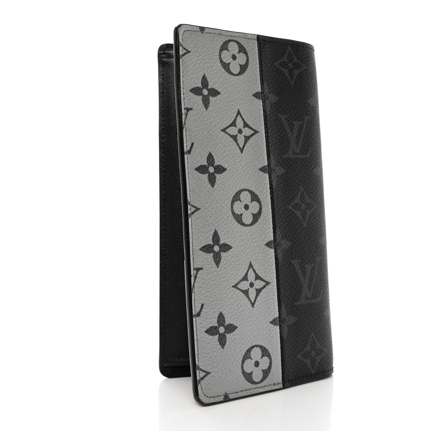 Monogram Eclipse Split Brazza Wallet Silver