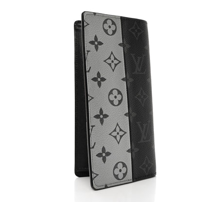 Louis Vuitton Monogram Eclipse Split Brazza Wallet Silver 3 of 7