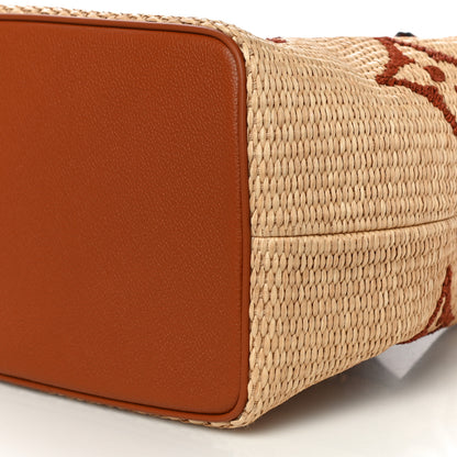 Louis Vuitton Raffia Calfskin Monogram Neonoe MM Tan 9 of 9