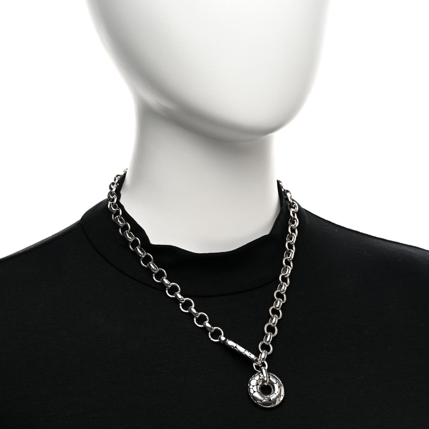 Sterling Silver Kali Donut Necklace