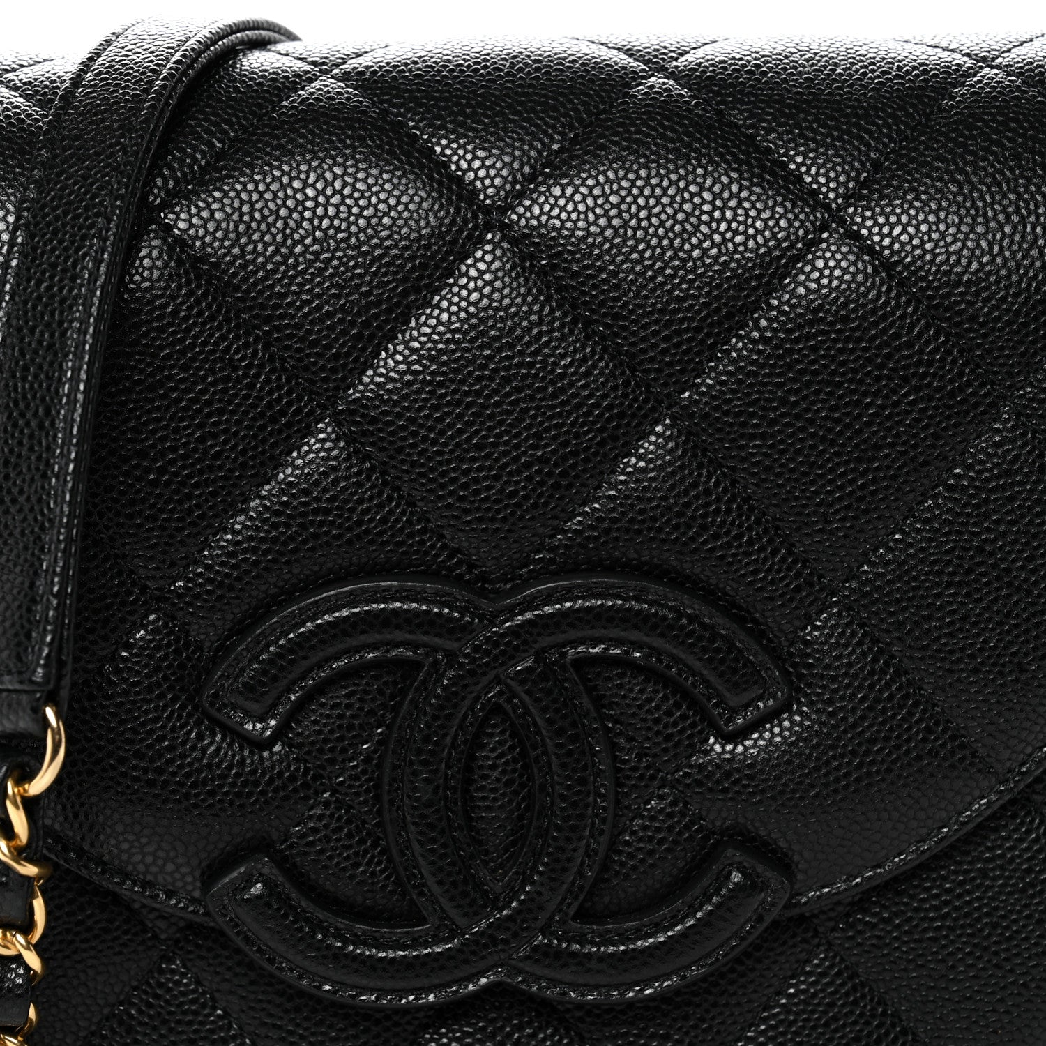 Chanel Caviar Quilted Small Messenger Flap Black 8 of 12