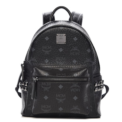 MCM Visetos Side Stud Mini Stark Backpack Black 1 of 10