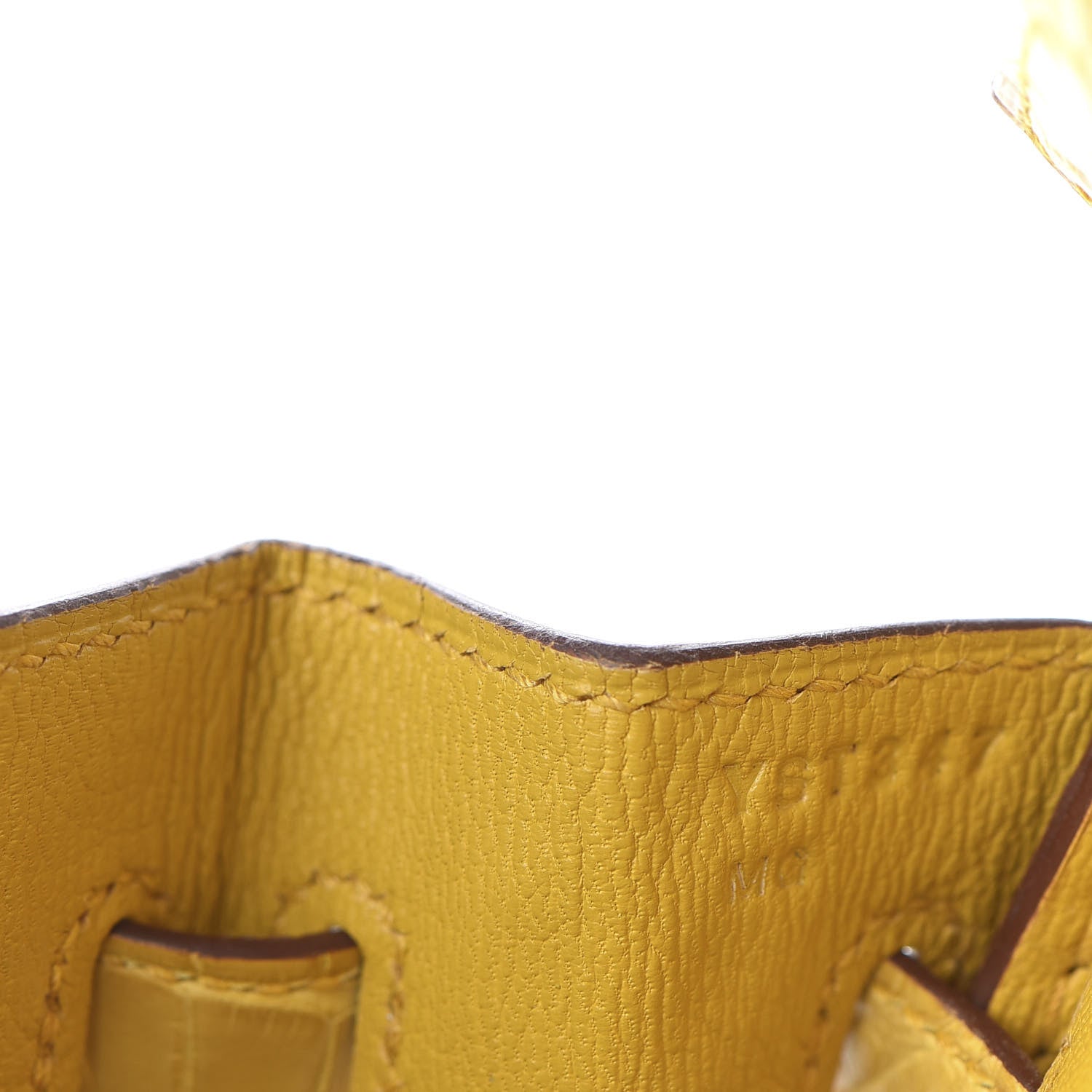 Hermes Matte Alligator Birkin 25 Jaune Ambre 27 of 33